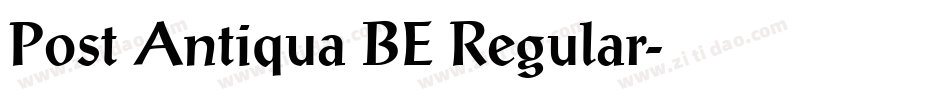Post Antiqua BE Regular字体转换